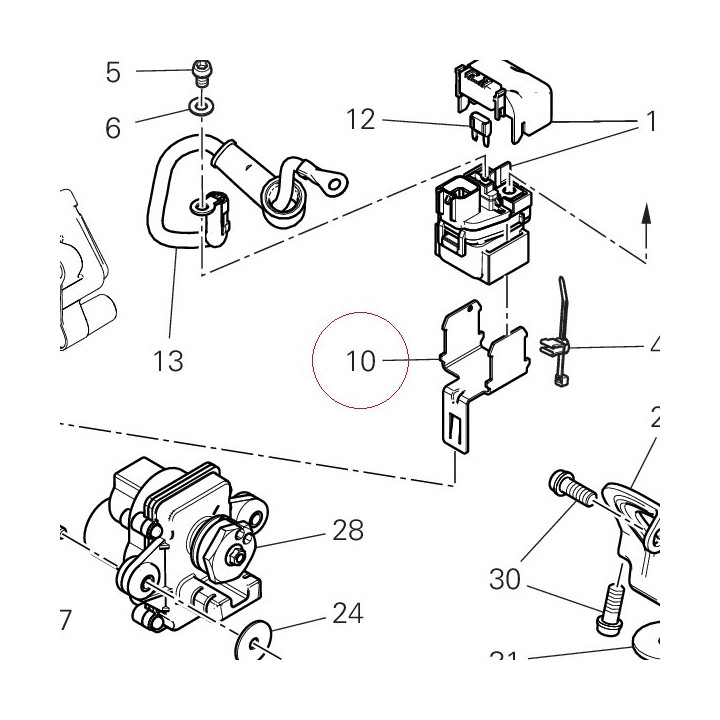 Bracket remote switch 8301E032AA