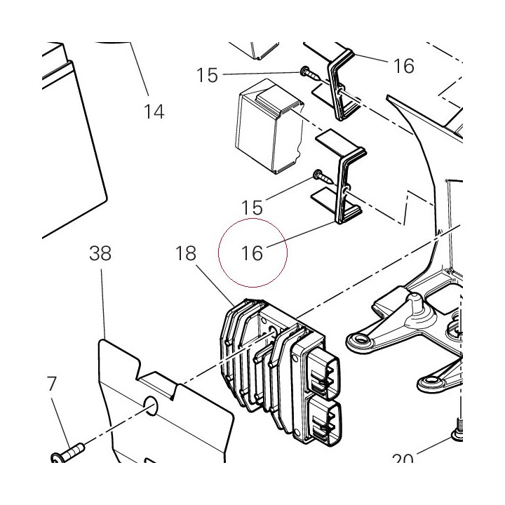 Bracket fuse 8301E051B