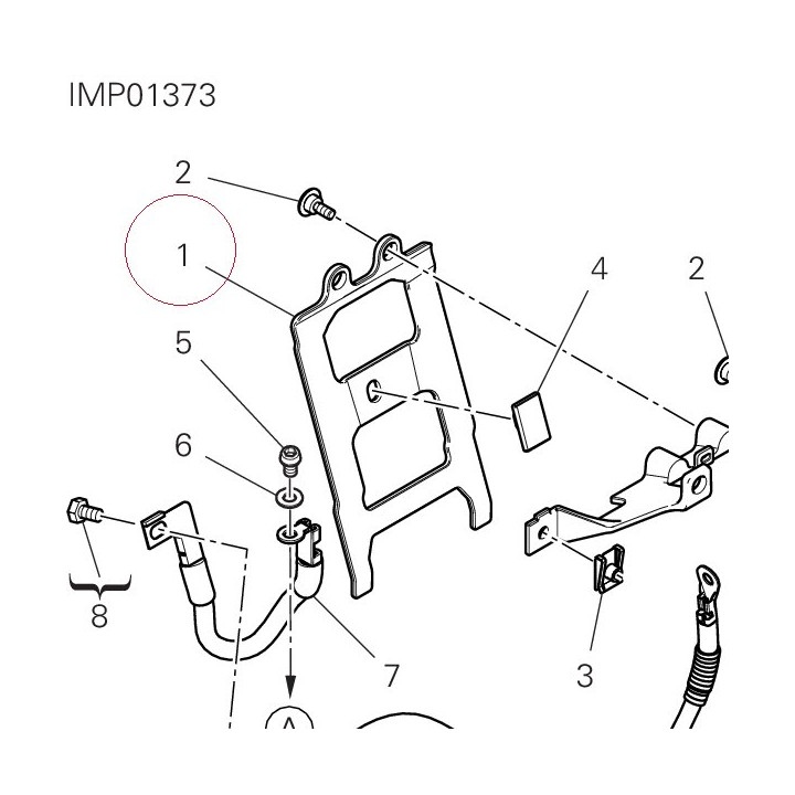 Bracket, battery band 8301E261A