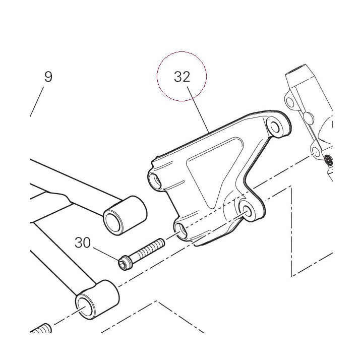 Bracket, rear master cylinder 8301F041AA