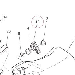 Bracket, silencer 8301F411AA