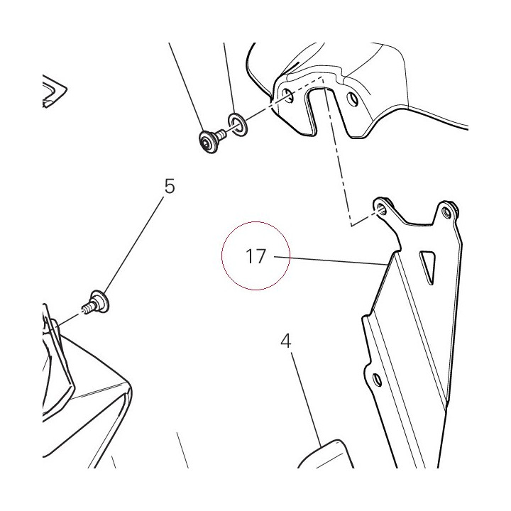 Bracket, front fender right 8301F571AA
