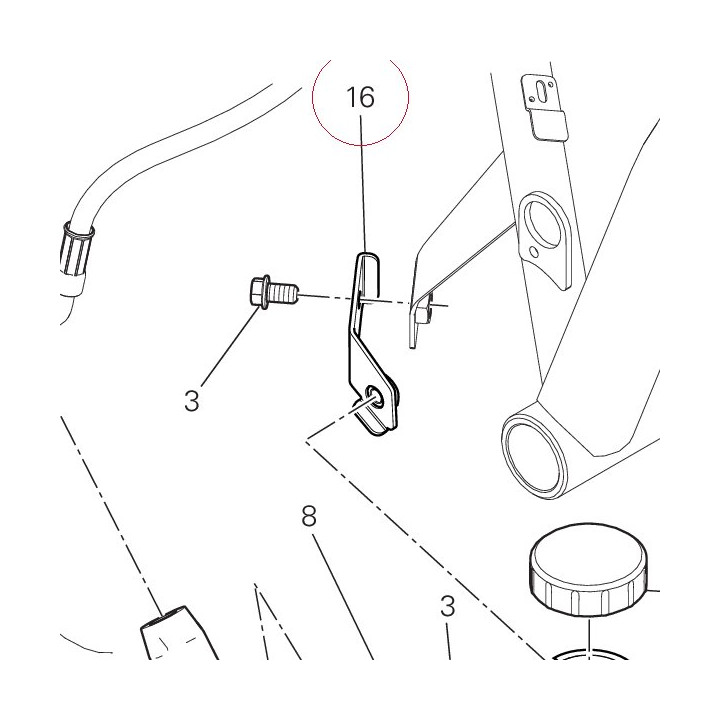 Bracket, reservoir tank 8301F591AA