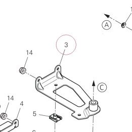 Bracket, rear 8301R471AA