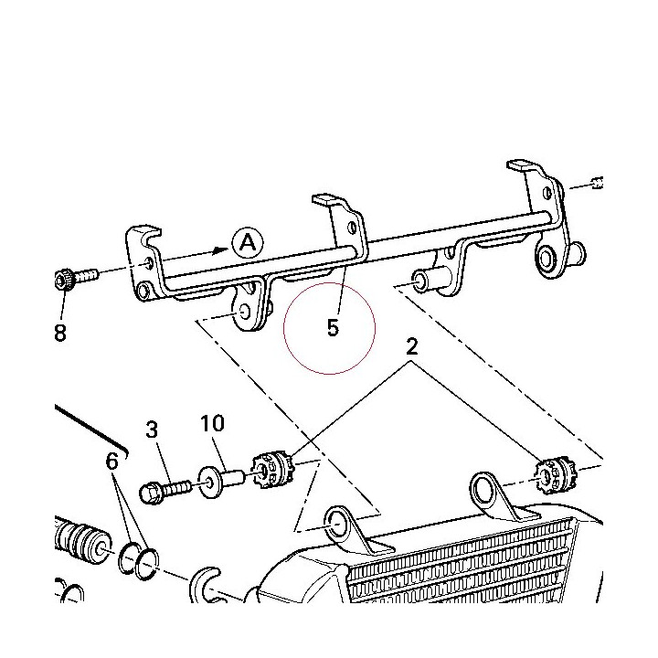 Stay, oil cooler 83024441A