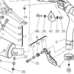 Bracket, exhaust pipe 83024822B
