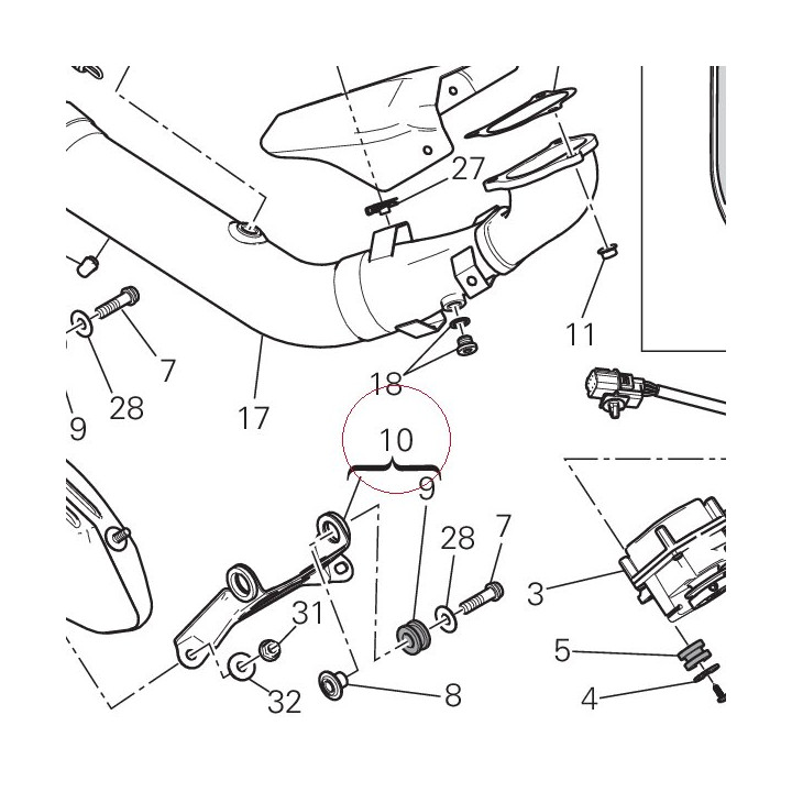 Bracket front 830P6512BA