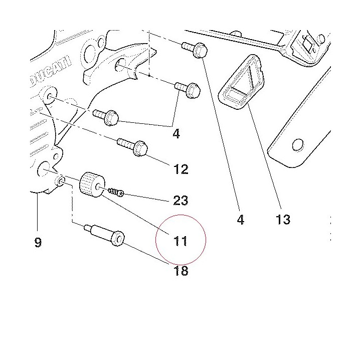 Knob, headlight adjusting 83510051B