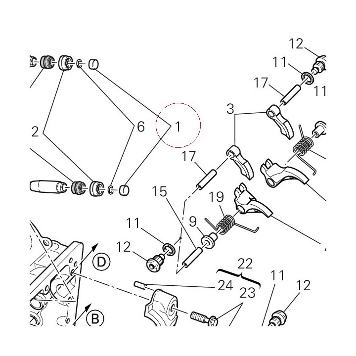 Adjuster, opening rocker arm 3.25 mm 84010261A