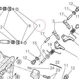 Adjuster, opening rocker arm 1.90 mm 84010331A