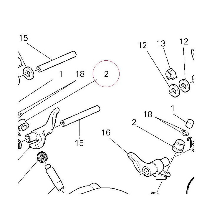 Adjuster, closing rocker arm 2.25 mm 84010421B