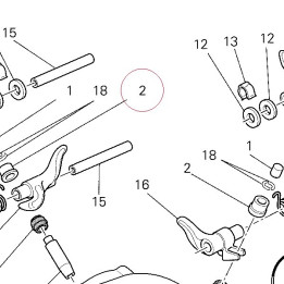 Adjuster, closing rocker arm 2.30 mm 84010431B