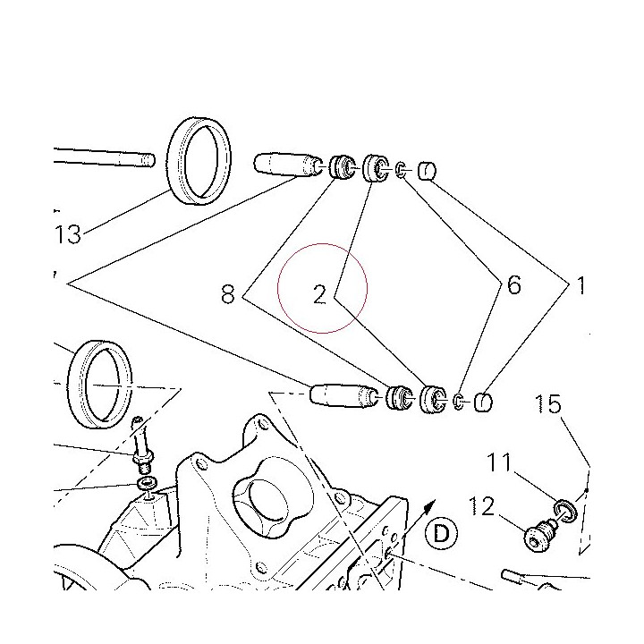 Adjuster, closing rocker arm 3.60 mm 84010691B
