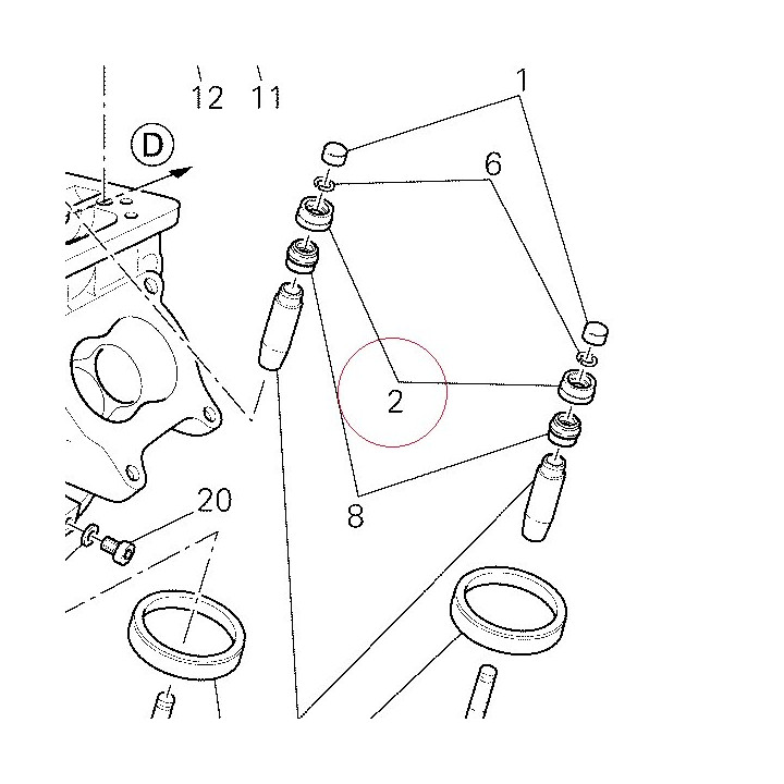 Adjuster, closing rocker arm 3.75 mm 84010721B