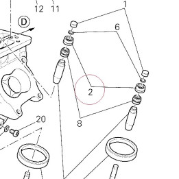 Adjuster, closing rocker arm 4.40 mm 84010851B