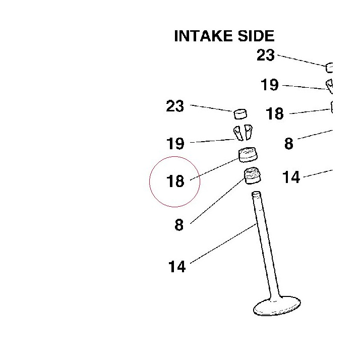 Close rocker arm adjustment 2.650 84011691A