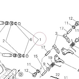 Adjuster, opening rocker arm 2.10 mm 84011851AS