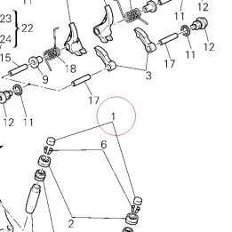 Adjuster, opening rocker arm 2.15 mm 84011851AT