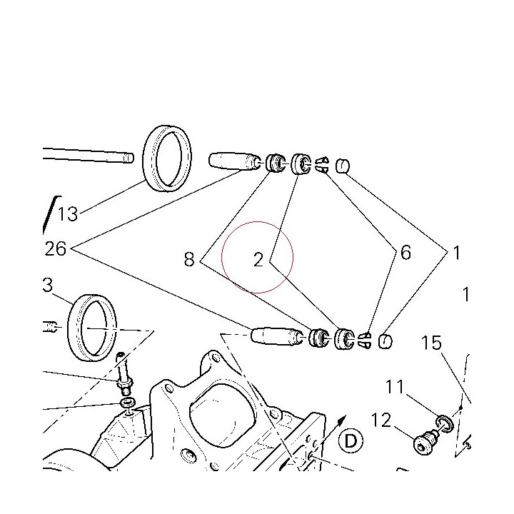 Close rocker arm adjustment 4.90 mm 84011861AJ