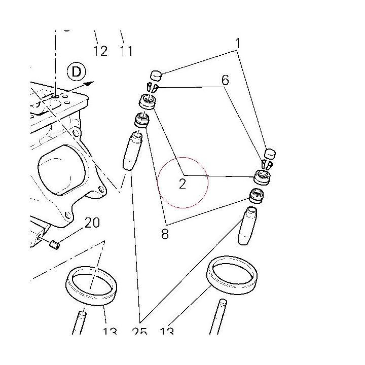 Close rocker arm adjustment 5.05 mm 84011861AM