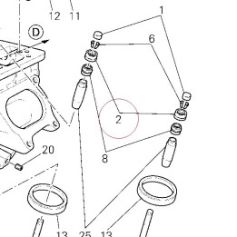 Close rocker arm adjustment 5.15 mm 84011861AO