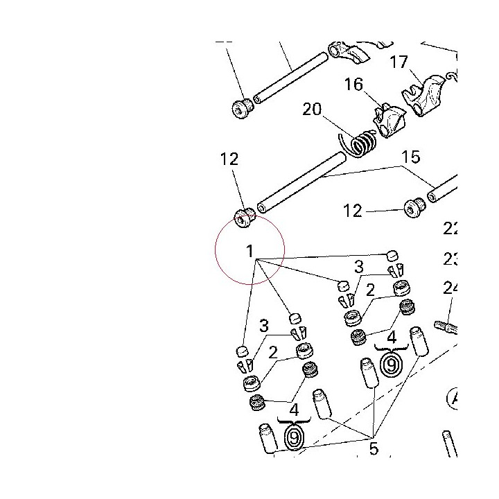 Adjuster, opening rocker arm 2.15 mm 84011871AH