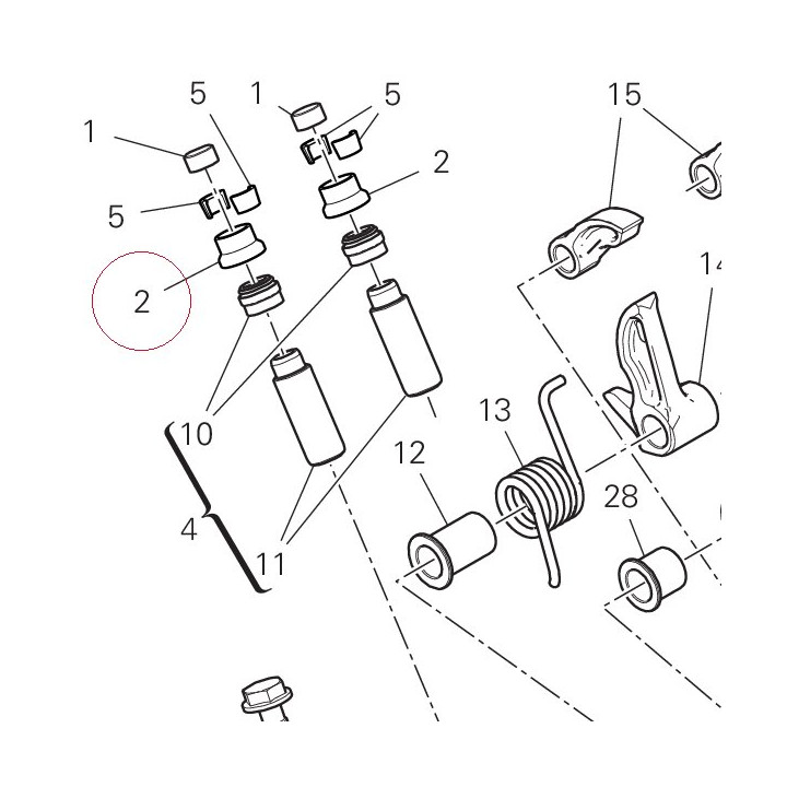 Close rocker arm adjustment 4.75 mm 84011971AR