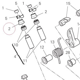 Close rocker arm adjustment 4.85 mm 84011971AT