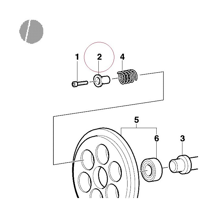 Seat, clutch spring 84110391A