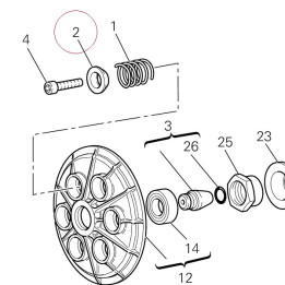 Seat, clutch spring 84110511B