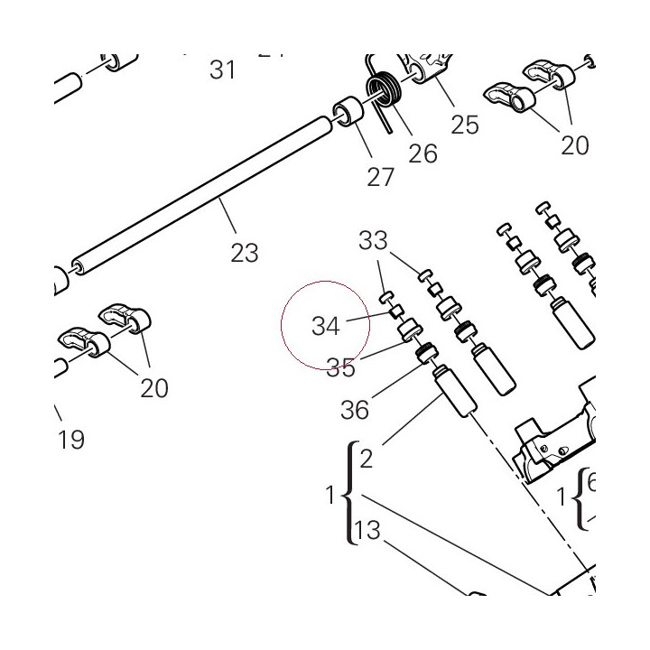 Valve collet pair 84510081A