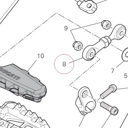 Rod gear shift link 84840231A