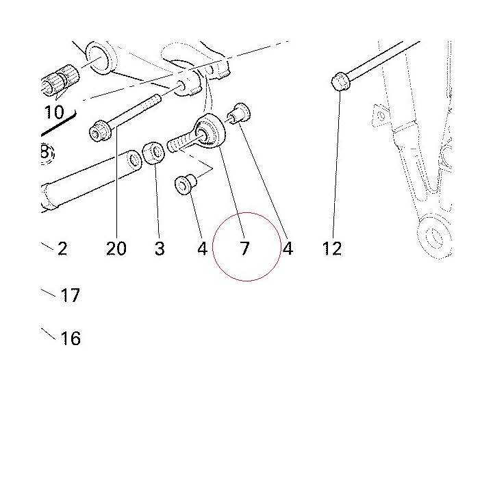 Ball joint, right 84840261A