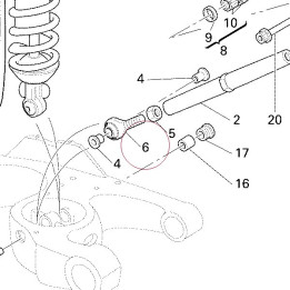 Ball joint, left 84840271A