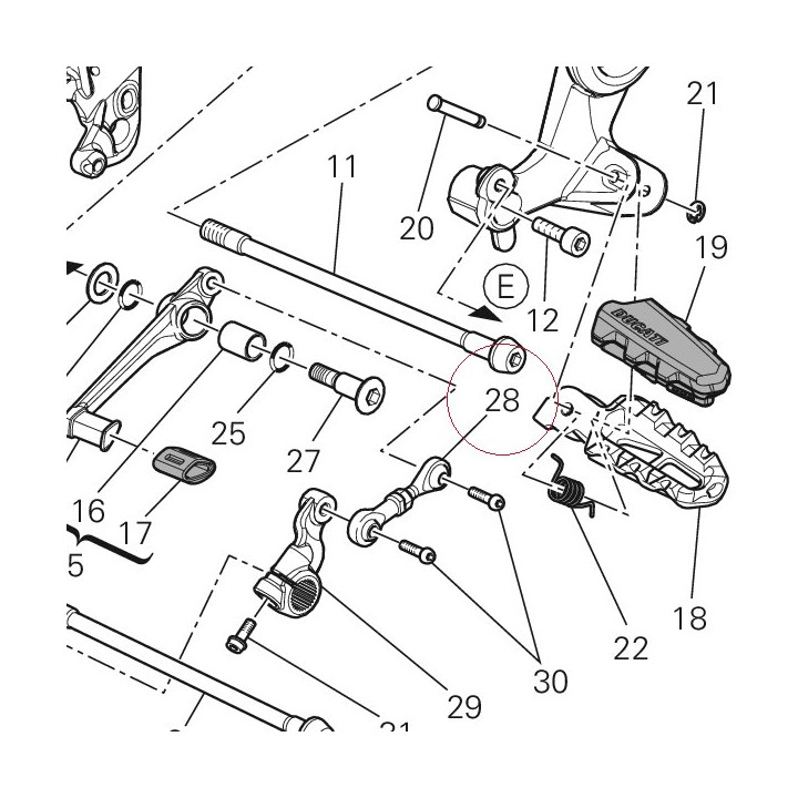 Gearchange rod 84840401A