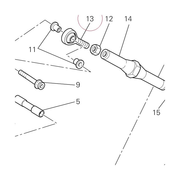 Ball joint right 84840471A