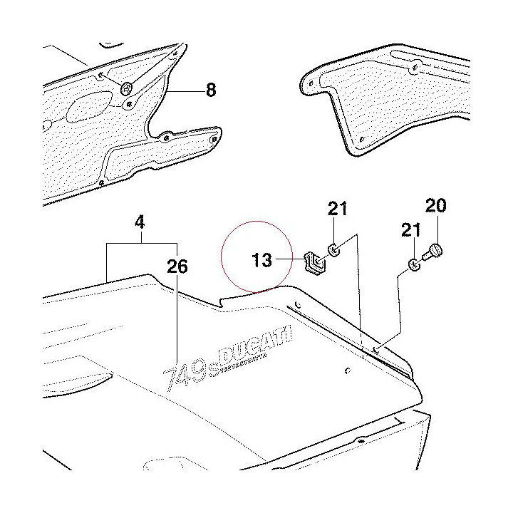 Quick fastening 85040491AB