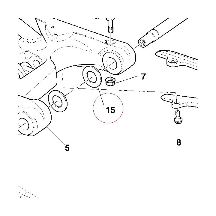 Thrust washer 0.1 mm 85210031A