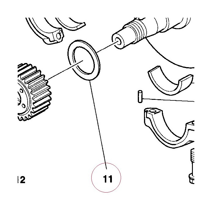 Thrust washer 85210781A