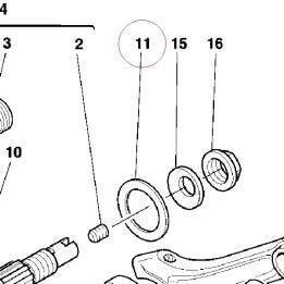 Washer, thrust 85210782A