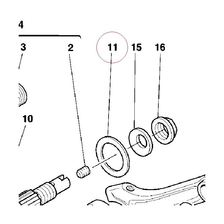 Washer, thrust 85211001A