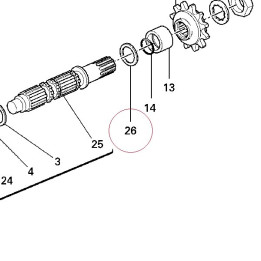 Thrust washer 0.7 mm 85211051AG