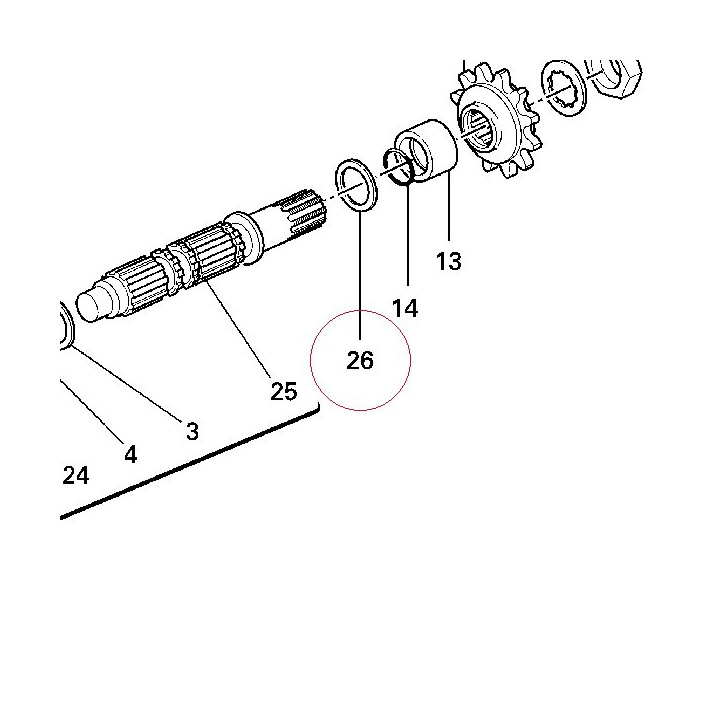Thrust washer 0.7 mm 85211051AG