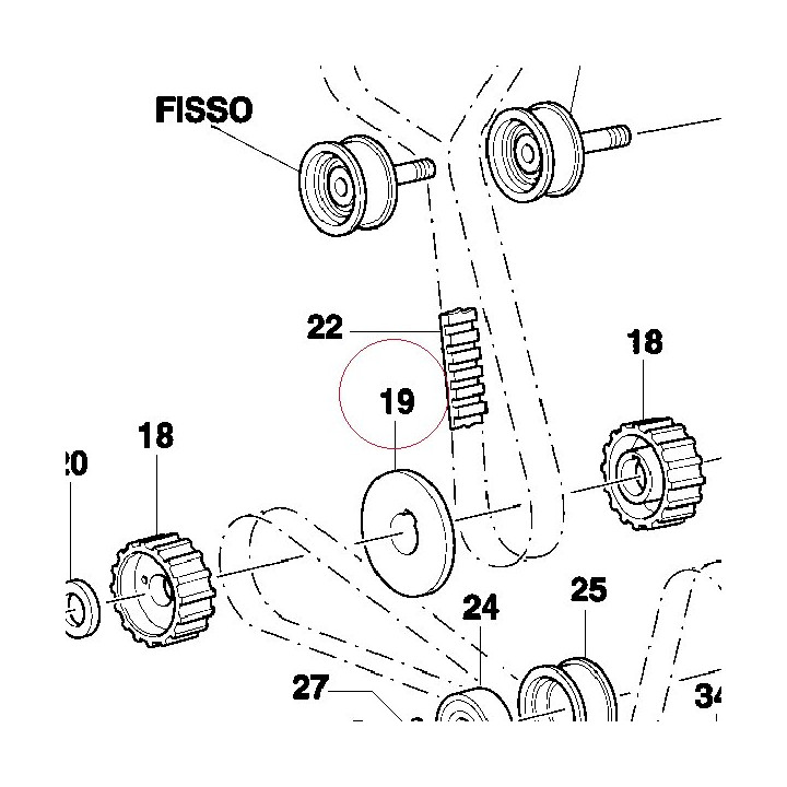Thrust washer 0.3 mm 85610491A