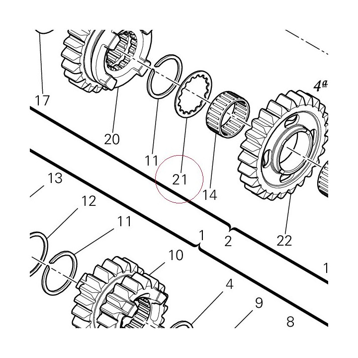 Grooved washer 85611381A
