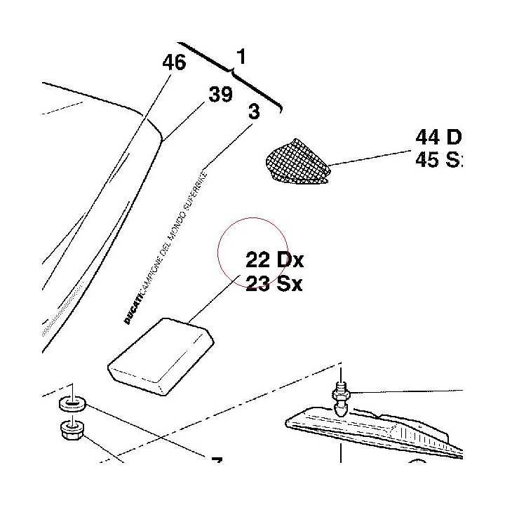 Right pad 86610231A