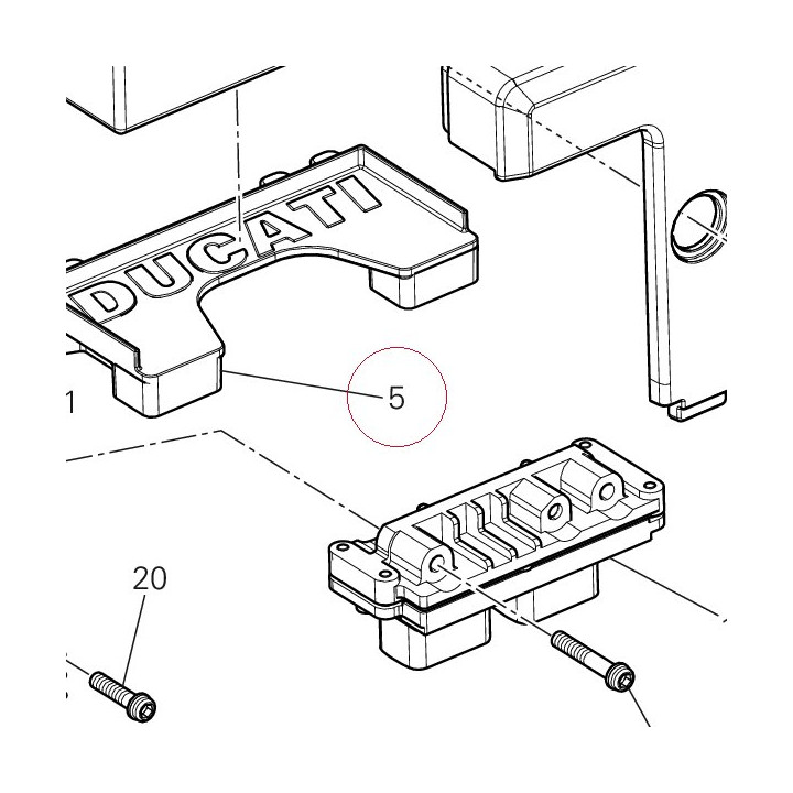 Pad, battery 86610781A