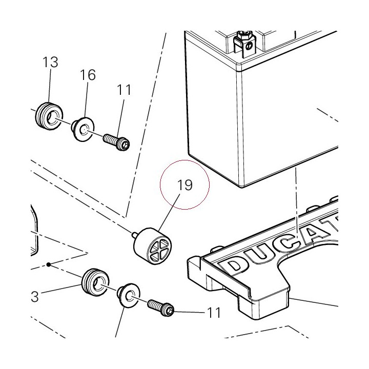 Cushion, battery 86610791A