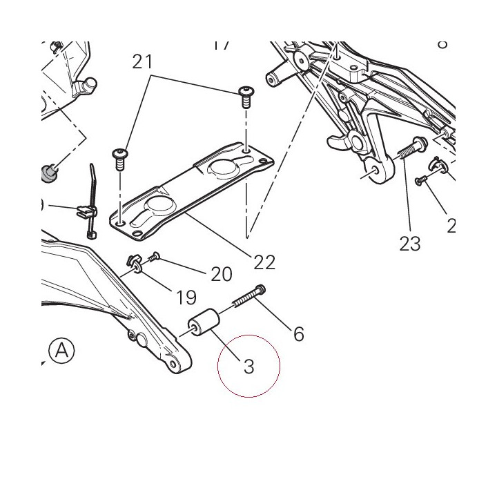 Rubber pad 86610971A