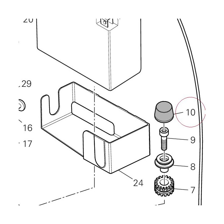 Rubber pad 86611031A